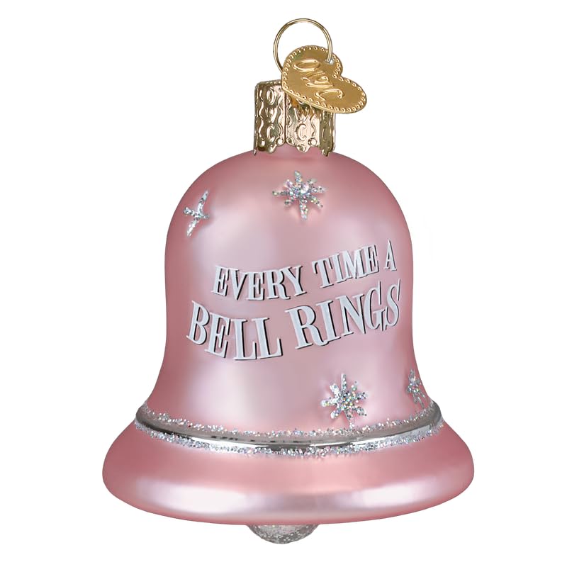 Every Time a Bell Rings Glass Christmas Ornament - Handcrafted Holiday Decor