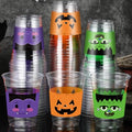 Halloween Plastic Party Cups - 90 Pack, 12 oz, Elegant Style