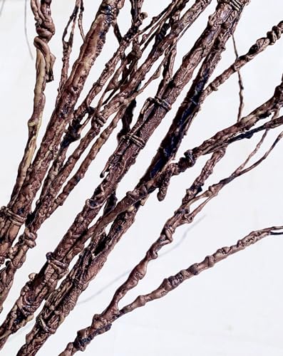 Artificial Curly Willow Branches with Dried Twigs - Pattern B - 4 Pack, 63 Inches