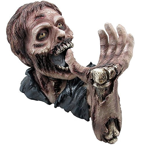 Halloween Zombie Wine Bottle Holder Decor - Ghoulish Gothic Sculpture