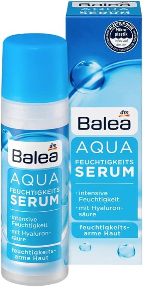 Balea Aqua Moisture Serum - Hydrating Formula for Deep Moisture | 1.01 fl. oz | Made in Germany