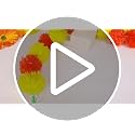 Artificial Marigold Garland Set - 5 Feet Orange & Yellow for Diwali Wedding