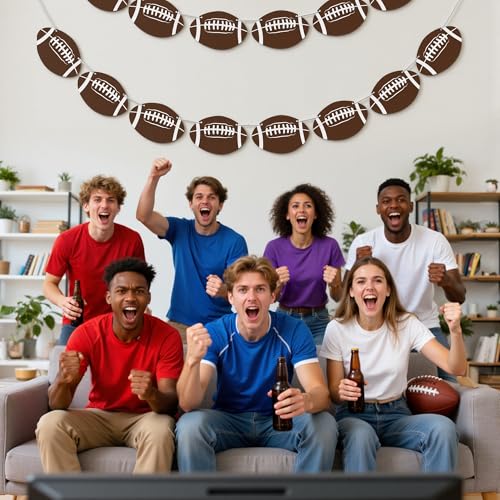 Football Party Decorations Banner - Brown, 24-Pendant Game Day Wall Decor