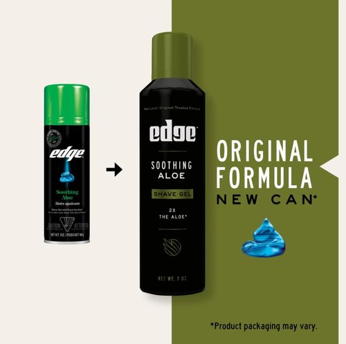 Soothing Aloe Shave Gel Men Shave Gel by Edge, 7 Ounce ( 3 Pack )
