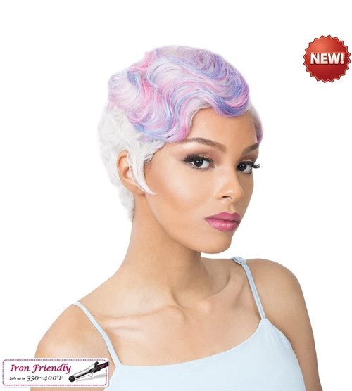 It's A Wig Synthetic Hair Wig Nuna (NDXBURG - NATURAL DARK EXTRA + BURGUNDY)