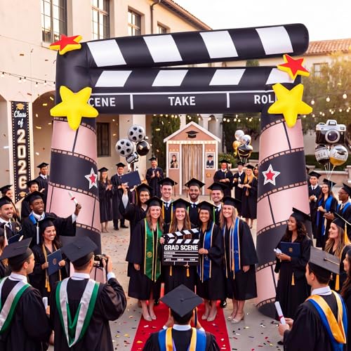6ft Halloween Inflatable Arch for Movie Night & Party Photos - Red Carpet Decor