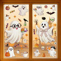 Halloween Bat Window Clings Set - Ghost Pumpkin Stickers for Windows - Halloween02 Variation