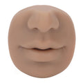 Piercing Training Model, Practice Piercing Tool for Face and Nose with Realistic Skin Texture Reusable Nose Display for Salon Training Body Piercing Education Face Piercing Practice (Dark Skin Tone)