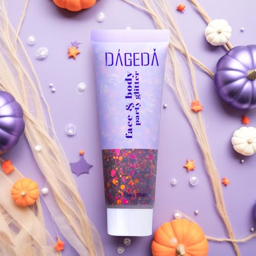 Halloween Body Glitter Gel - Sparkly Face & Hair Makeup - DAGEDA