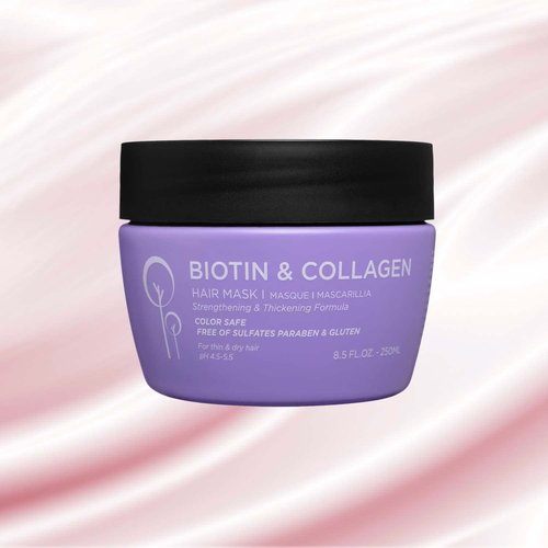 Luseta Biotin & Collagen Hair Mask - Nourishing Treatment for Dry, Damaged Hair | 8.5 oz