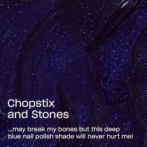 OPI Nail Lacquer Chopstix and Stones - Dark Blue Shimmer, Long-Lasting