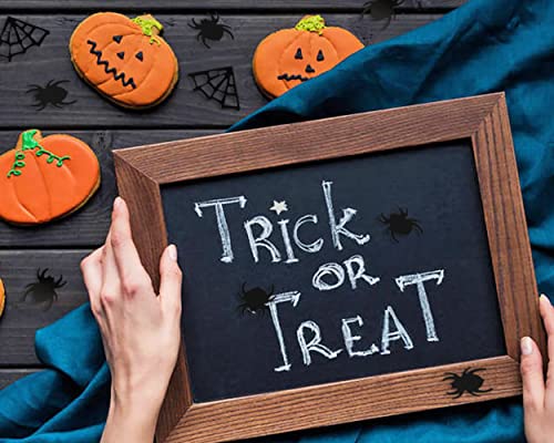 Halloween Confetti Set 720pcs Black Spider Web & Spider Table Decor DIY