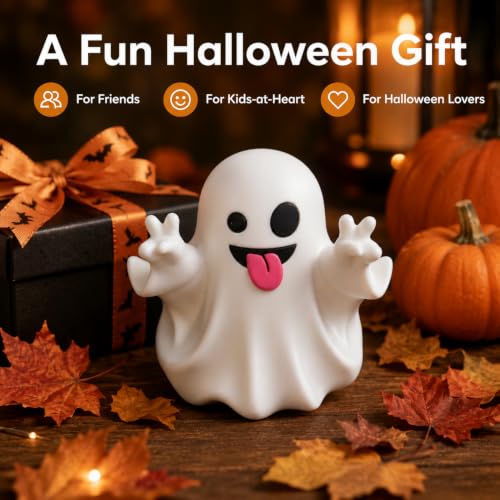 Halloween Ghost Statue Mini Figurine - Cute Spooky Desk Ornament, 126 Ghost Variation