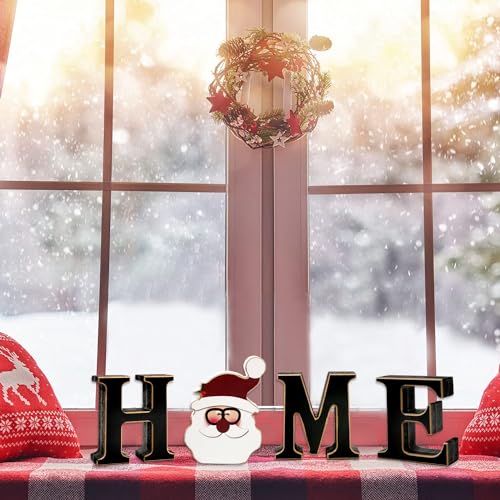 Interchangeable Wooden Home Sign with Seasonal Icons - Farmhouse Decor