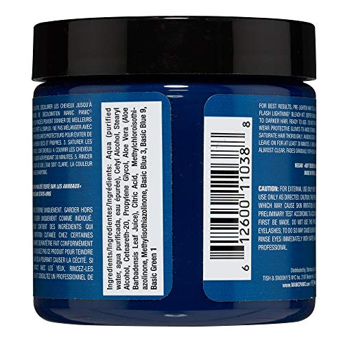 Vegan Semi Permanent Hair Color - Voodoo Blue, Long-Lasting & Customizable Dye