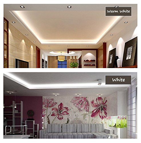 White LED Strip Light 98.4ft Waterproof Dimmable Indoor Outdoor Rope Light
