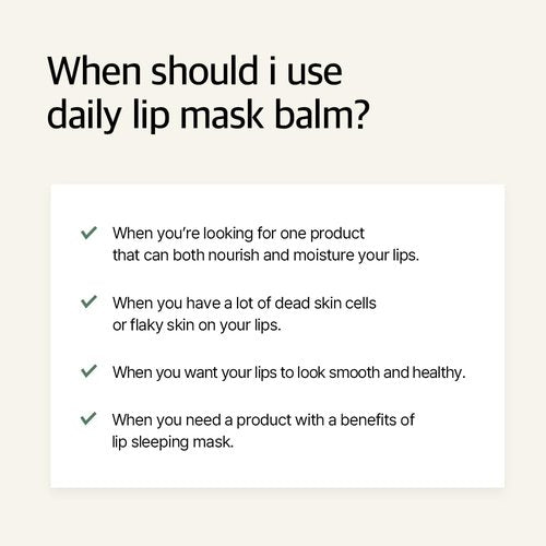 mixsoon Natural Bean Lip Mask Balm - Moisturizing and Softening Lip Care, Fermented Bean and Shea Butter, Vegan Formula for Smooth, Hydrated Lips 11g / 0.37 fl. oz. Korean Glass Skin Care