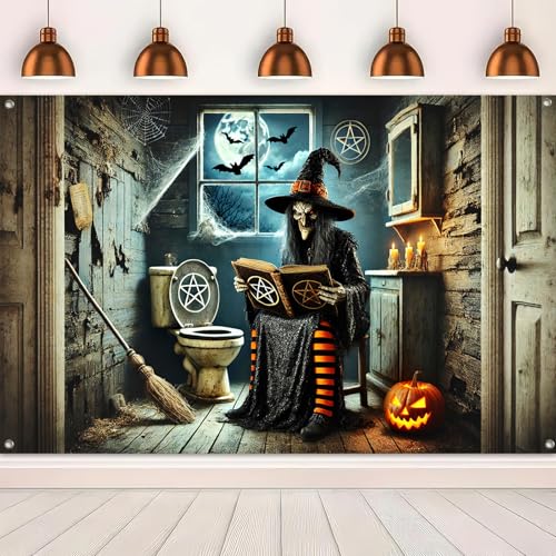 Halloween Party Backdrop Pumpkin Decorations 71x43 Inch - Halloween Decor #4