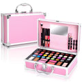 Pink Beginner Makeup Kit for Teens & Women with 32 Eyeshadows & Cosmetics Case - Includes Lip Gloss, Mascara, Brushes, Mirror