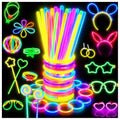 729 Pcs Glow Sticks & Accessories Bulk Party Pack for Events - Neon Glow in the Dark