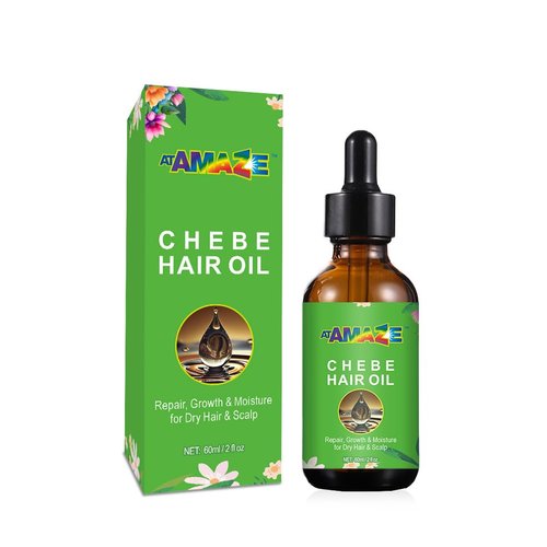 ATAMAZE Chebe Oil for Hair Growth, 60 ml - Chebe Hair Oils, Natural Hair Growth Oil for Stronger, Longer, Thicker Hair, only natural ingredients