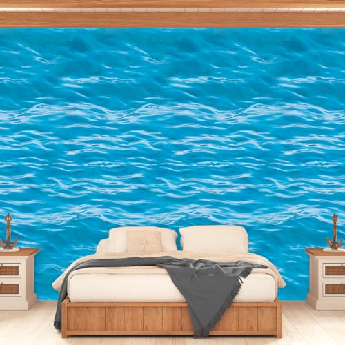 Under the Ocean Tablecloth Roll - Water Resistant 1200x54 Inch, Ocean Theme, Variations Available