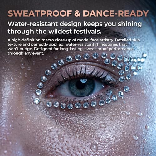 Eye Liner Crystal Face Gems 3-Pack - Festival Costume Accessories NO1