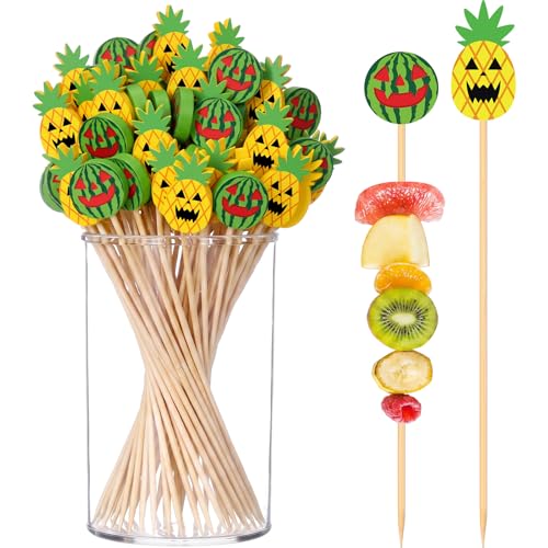 Halloween Spooky Toothpicks Set - 200 Bamboo Cocktail Picks for Parties