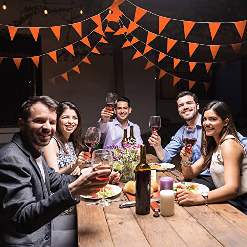 Orange 200 Ft Triangle Pennant Banner Flags String - Party Decor