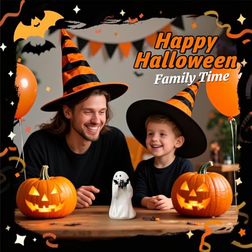 Halloween Ghost Statue - Bat Ghost Finger Sculpture Home Decor - Humorous Holiday Ornament