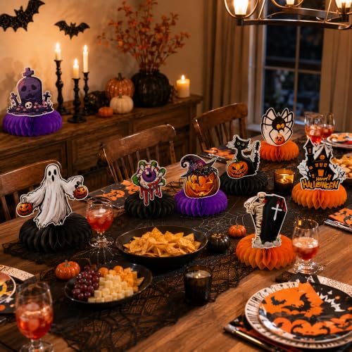 Halloween Party Decorations 9-Piece Indoor Table Centerpieces - Spooky Character Set