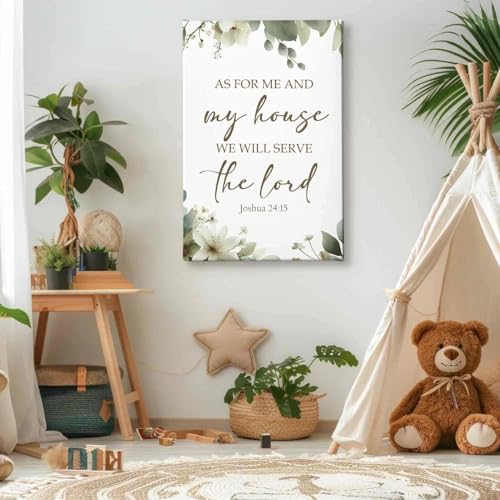 Big Christ Wall Decor Canvas - Biblical Scripture Artwork for Home, 36x24 - Religious Wall Art