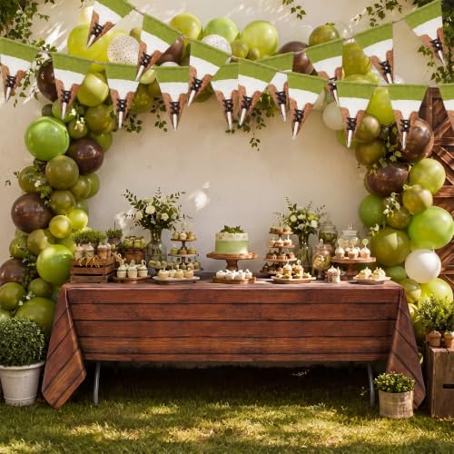 Halloween Decorations Set with Banner and Rustic Tablecloth - Country Style Party Supplies