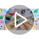 Mini 3D Printed Animal Figurines Set - 50 Styles, Poseable Pals Variation of This Listing