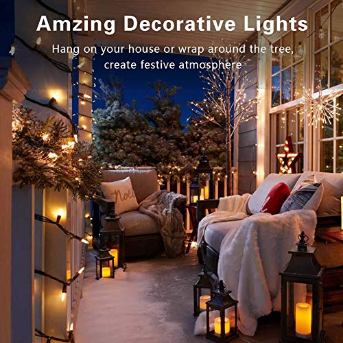 Christmas String Lights 50 Count 13ft Incandescent Bulb Mini Lights for Indoor Outdoor Decor