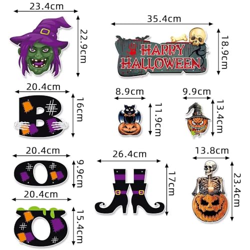 Halloween Door Decorations Witch Legs Pumpkin Wall Hanger Indoor Outdoor Decor