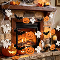 Halloween Felt Garland Banner with Ghost Bat Pumpkin - 3 Pack, Ghost Bat Pumpkin #1