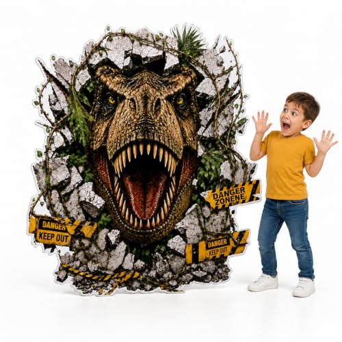 Dinosaur Cardboard Cutout for Trunk or Treat Halloween Decorations