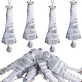 Halloween Cocoon Skeleton Decorations - 12 Creepy 5.6-Inch Hanging Props