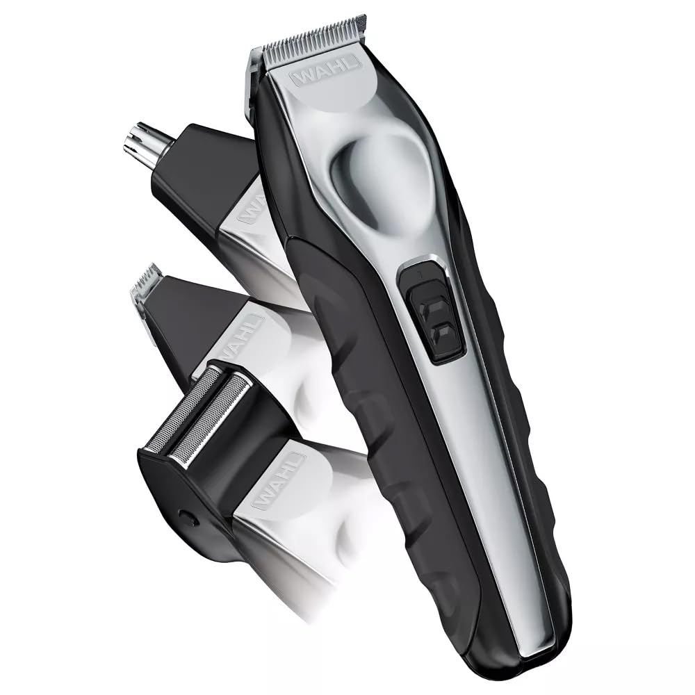 Wahl Lithium Ion Multi-Groomer Chrome, Black, 14.4 Ounce