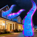 12ft Inflatable Octopus Tentacles Halloween Decor with LED Lights for Outdoor Yard & Party
