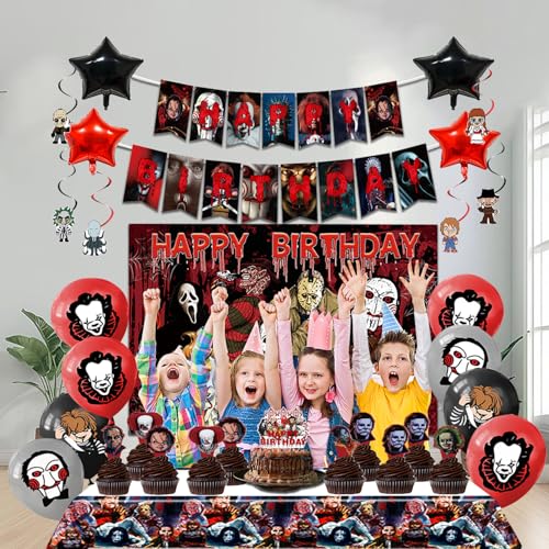 Halloween Party Decorations Kit 38 Pieces Spooky Birthday Celebration Set