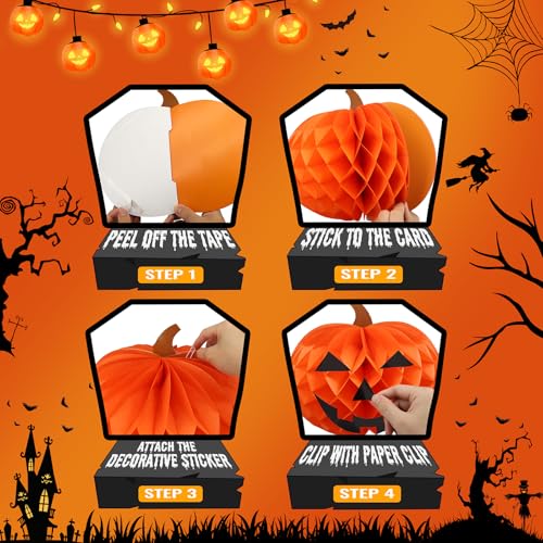 Halloween Birthday Decorations - Halloween Table Centerpieces Honeycomb Decor - Halloween Variation