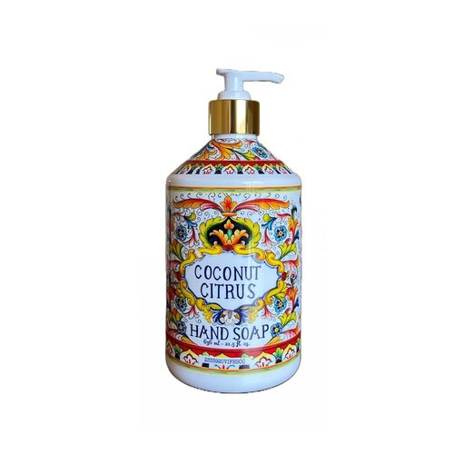 Home and Body Company Hand Soap, Villa Flora Collection – 16 fl oz Bottles, Assorted Scents (Sea Salt Verbena, Coconut Citrus, Orchid Vanilla, White Jasmine), Pack of 4 – Gift-Ready Set