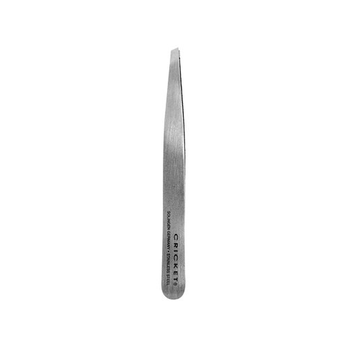 Cricket Beauty Hardware Pro Slant Tweezers - Stainless Steel Hair Removal Tool for Professional Plucking, Eyebrows, Facial Hair, and Ingrown Hair with Superior Grip and Precision Control