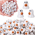 Mini Ghost Pumpkin Figurines Bulk - 50 Pieces Halloween Decorations - Variation of 50 / Ghost