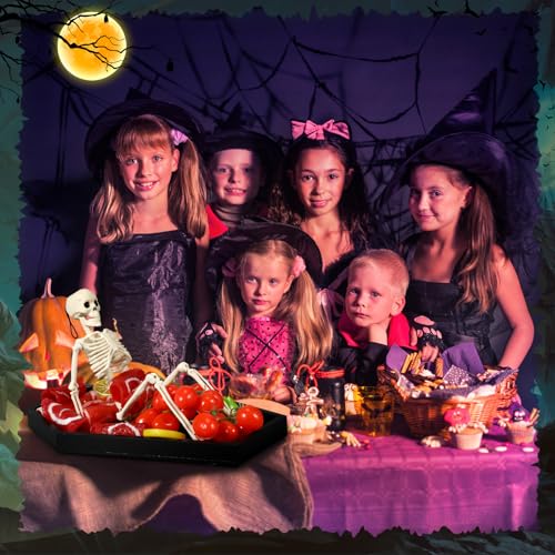 Halloween Coffin Charcuterie Board Set with Skeleton Knife and Accessories