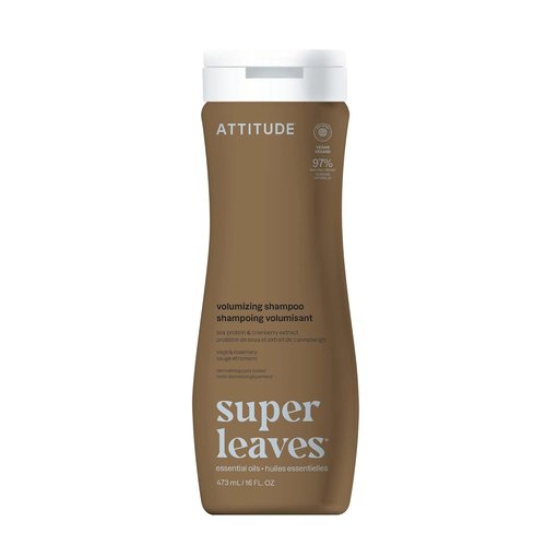 ATTITUDE Volumizing Shampoo - Essential Oils for Fine & Flat Hair | EWG Verified, Vegan, 16 Fl Oz