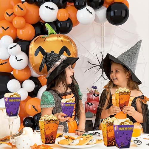 Halloween Popcorn Boxes 20pcs Trick Or Treat Snack Holders for Kids & Parties