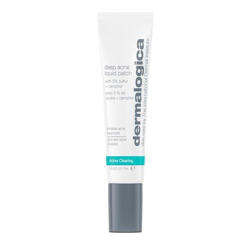 Dermalogica Deep Acne Liquid Patch - Sulfur Acne Treatment with Niacinamide | Invisible Spot Treatment - 0.5 fl oz